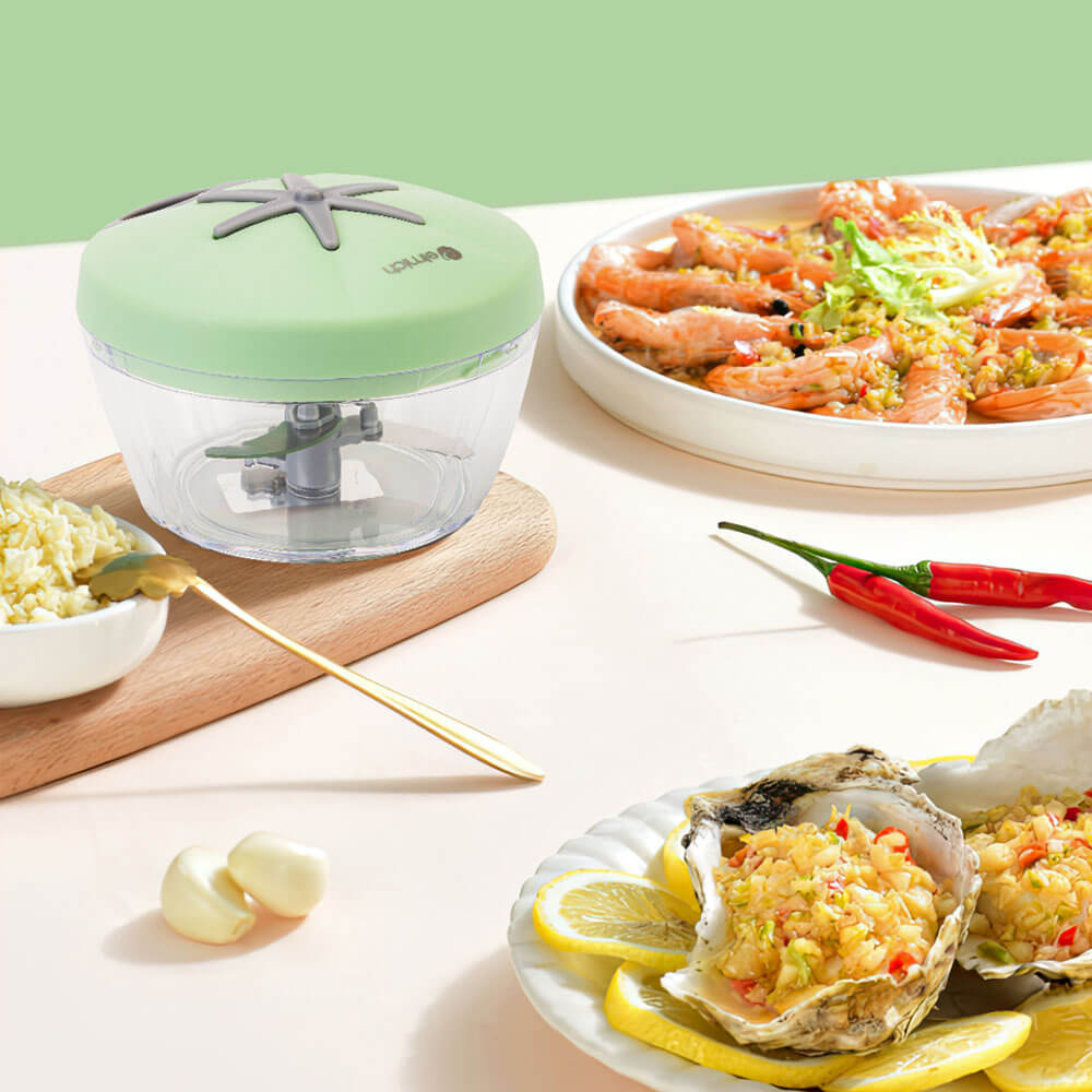 XAY TỎI ỚT, GIA VỊ ELMICH EL8416 400ML, HÀNG CHÍNH HÃNG, CỐI NHỰA TRONG, LƯỠI DAO INOX - JOYMALL