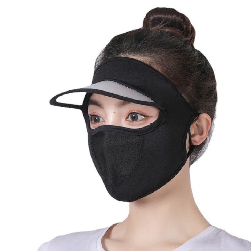 Khẩu Trang Chống Nắng Có Vành Che Kín Toàn Bộ Mặt Chống Tia UV, Bụi Bẩn Cho Nữ