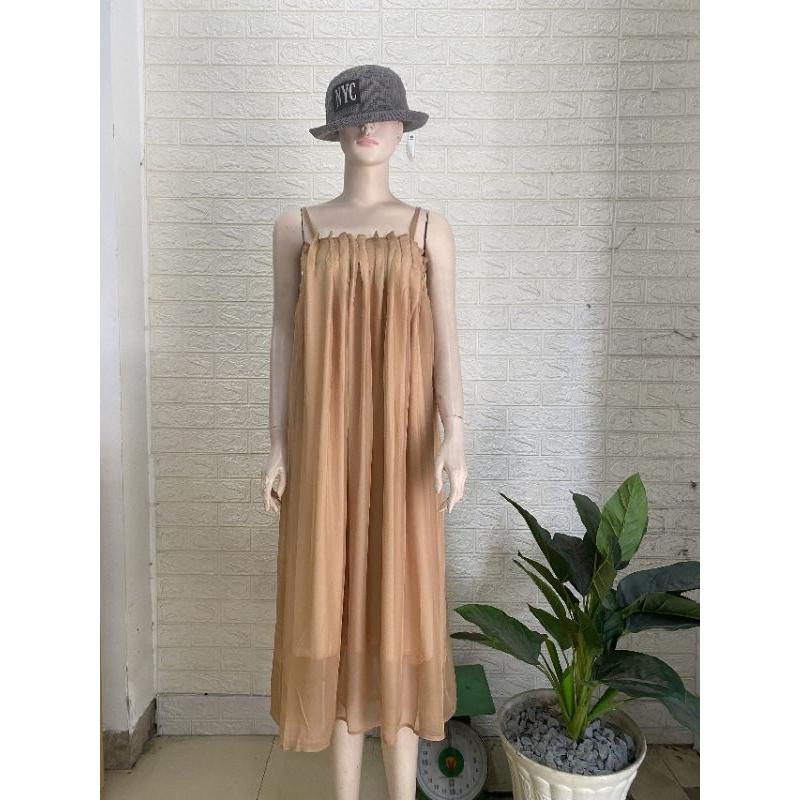 ĐẦM MAXI XẾP LI 2 DÂY