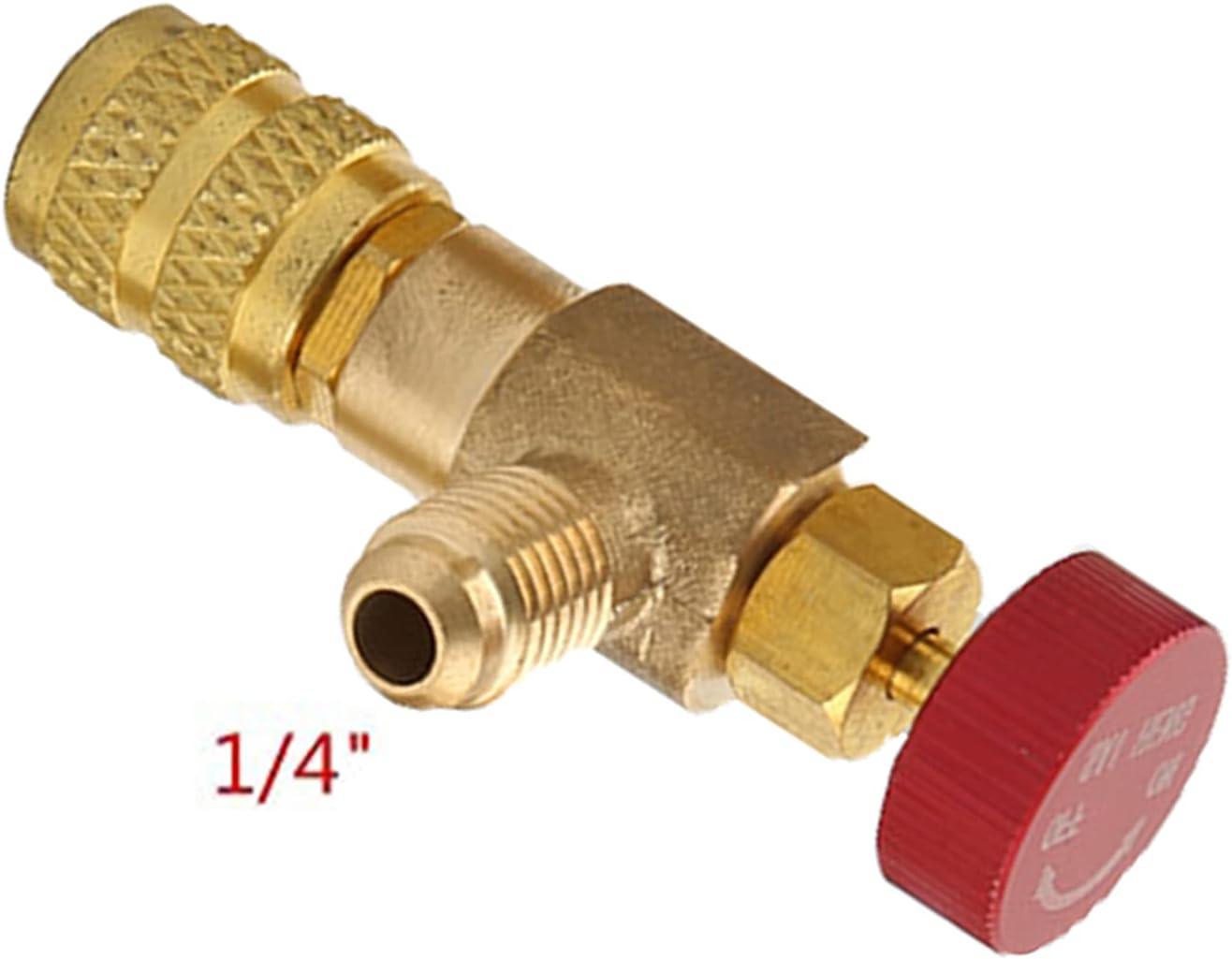 2 chiếc Bộ chuyển đổi cổng thải chất lỏng R410A R22 Van điều khiển môi chất lạnh Làm mát A/C cho van lưu lượng A/C,