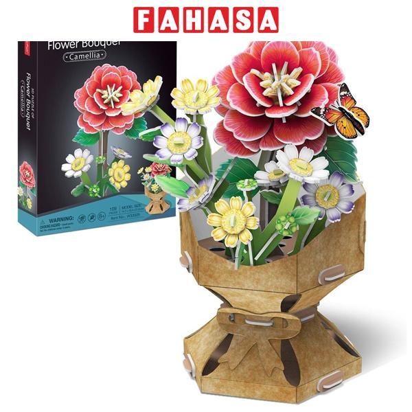 Đồ Chơi Lắp Ráp Mô Hình Bó Hoa Trà Nhỏ - CubicFun W3302h (109 Mảnh Ghép)