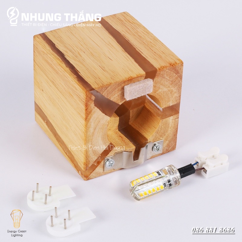 Đèn Tường Gỗ Nứt Tự Nhiên TN172 - Phong Cách Bắc Âu Độc Đáo - Trang Trí Trong Nhà , Cầu Thang , Hành Lang - Có Video