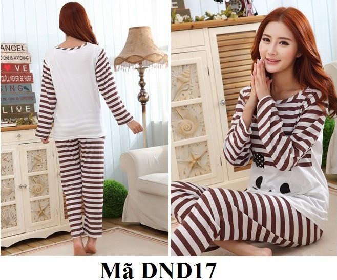 Bộ đồ ngủ hoạt hình dài tay DND17 - DND17 215.000đ