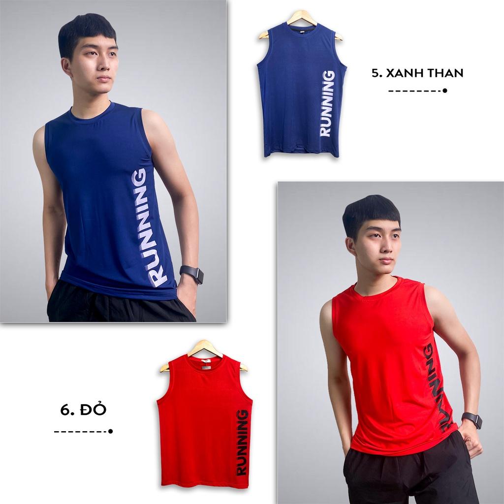 Áo sát nách thể thao nam áo ba lỗ tanktop nhiều màu Running