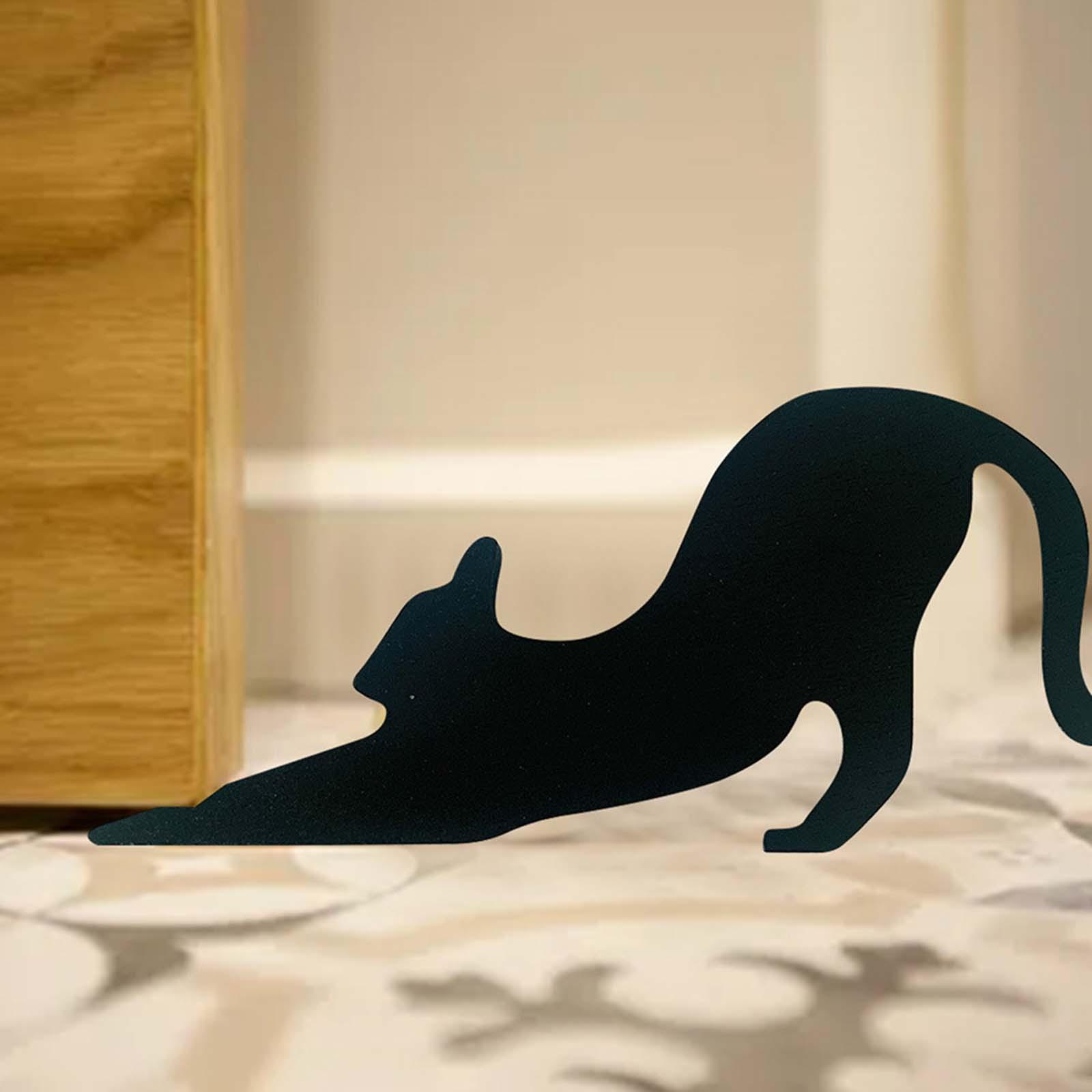 Halloween Cat Door Stop Doorstop Lovely Door Wedge Multifunctional Animal Door Stop Door Stopper for Kitchen Bathroom Hotel Apartment