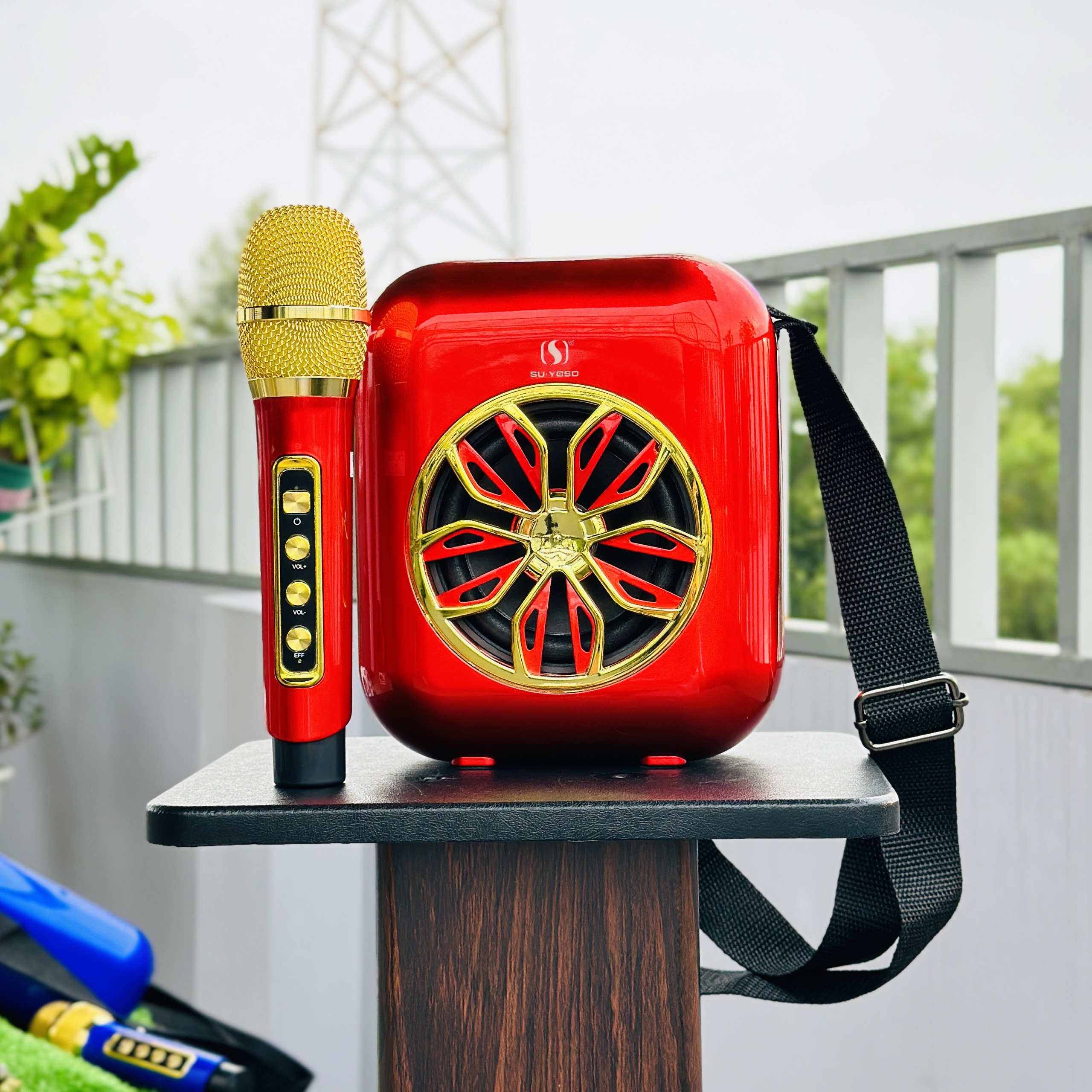 LOA KARAOKE DI ĐỘNG A20 KÈM 1 MICRO KHÔNG DÂY - HÀNG NHẤP KHẨU