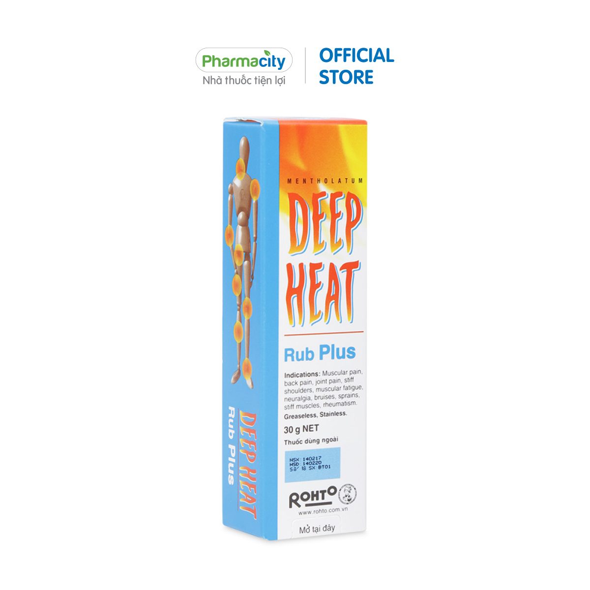 Kem bôi hỗ trợ giảm đau cơ, khớp, hỗ trợ giảm bầm tím, bong gân Deep Heat Rub Plus