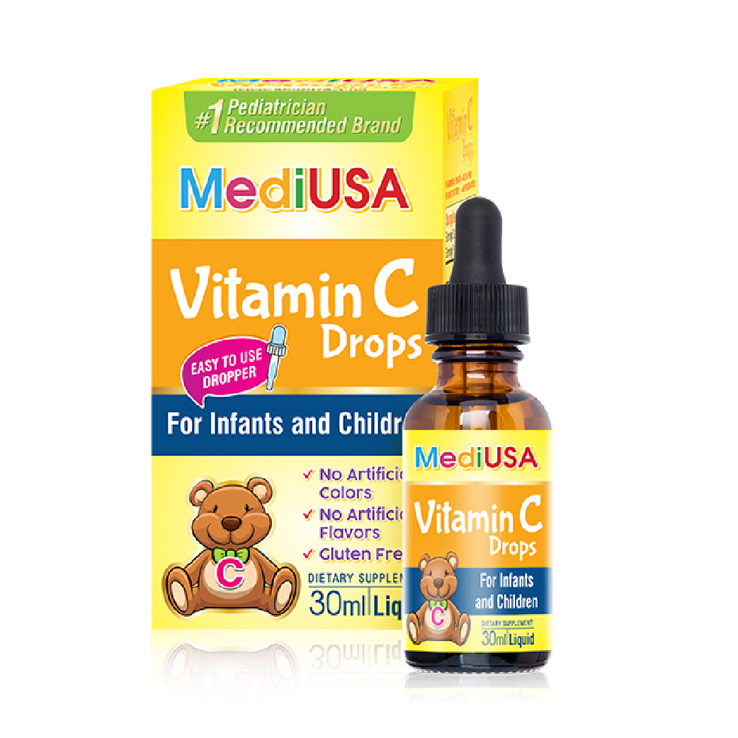 MediUSA Vitamin C Drops - Thực Phẩm Chức Năng bổ sung Vitamin C cho trẻ - Tăng sức đề kháng - Hàng chính hãng