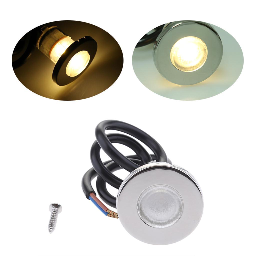 Amber LED 12V Marine Boat Courtesy Light RV Yacht Deck Outdoor