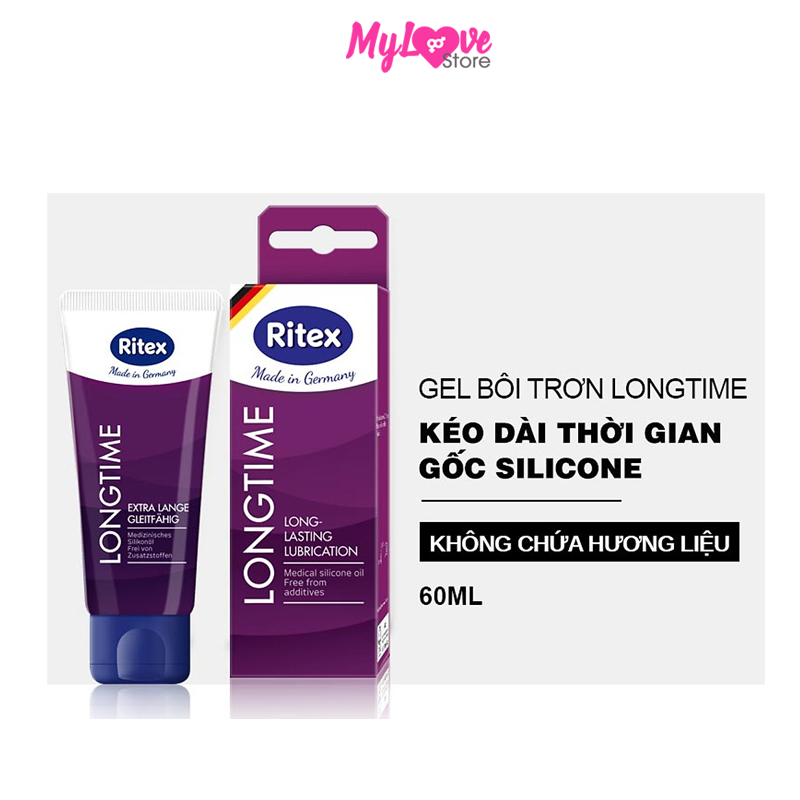 Gel bôi trơn RITEX LONGTIME kéo dài thời gian (TUÝP 60ML) JN-RITEX-LONGTIME