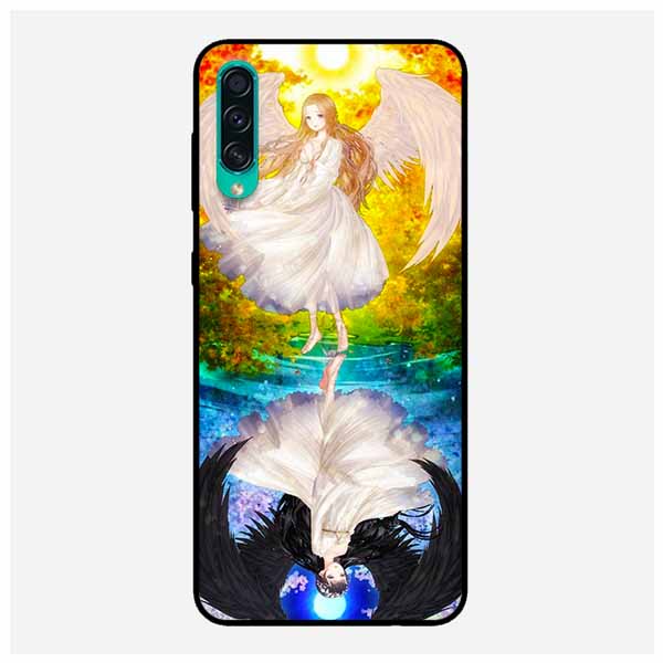 Ốp Lưng in cho Samsung A30s Mẫu Thư Pháp NHẪN Nền Vàng - Hàng Chính Hãng