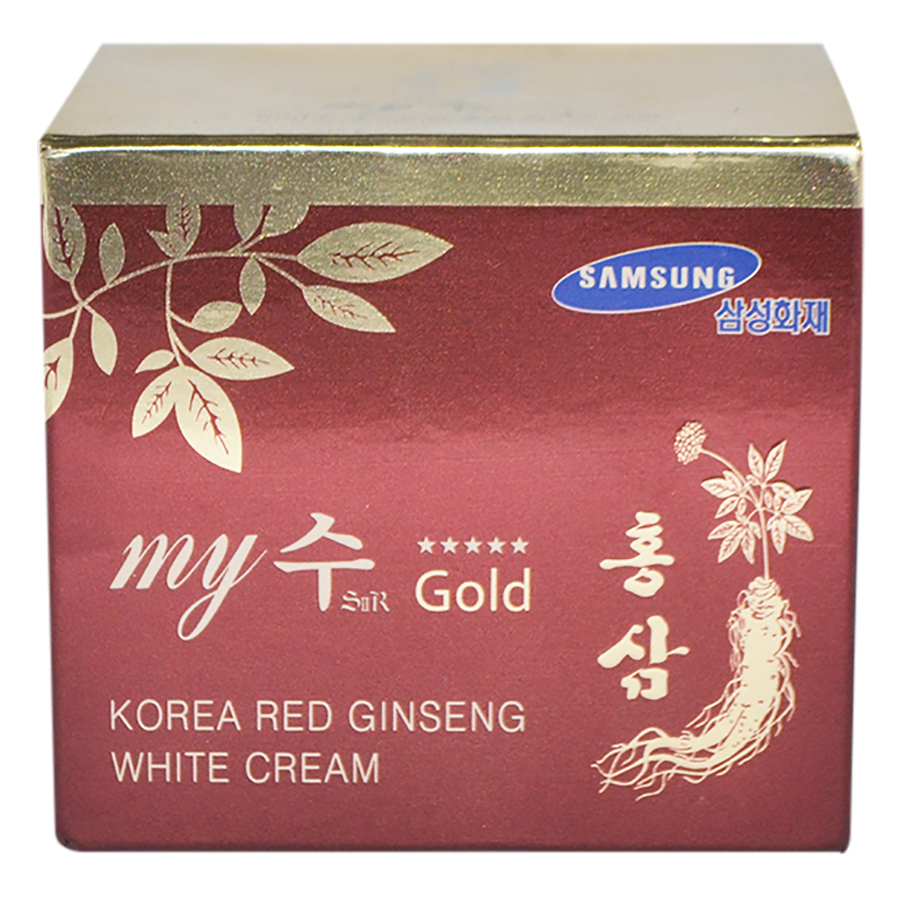 Kem Hồng Sâm Dưỡng Trắng Da Red Ginseng White Cream My Gold (50ml)