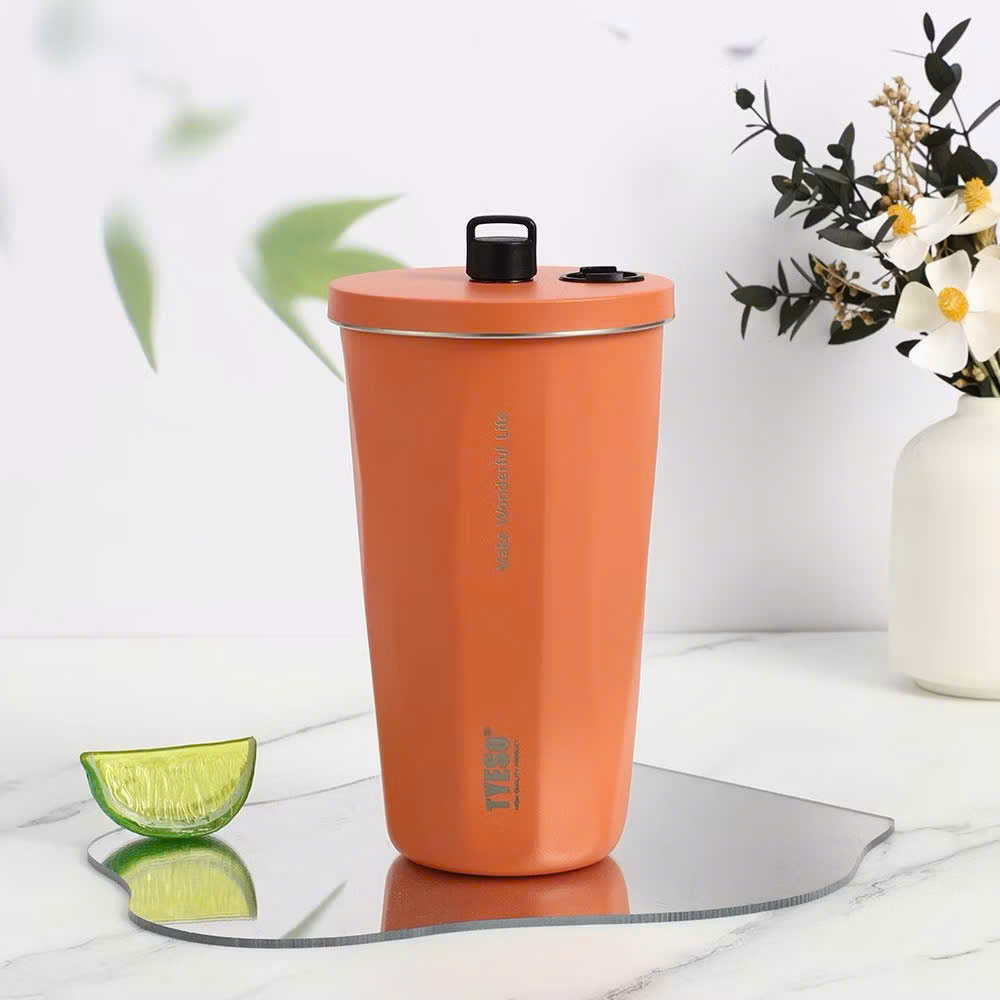 Cốc ly giữ nhiệt TYESO TS-8848A 600ml  bằng thép không gỉ 304  Chống tràn &amp; Giữ nhiệt 12 tiếng