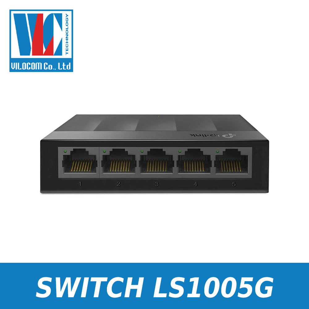 Switch TP-Link LS1005G 5 Port 10/100/1000Mbps vỏ nhựa 1GB - Hàng chính hãng