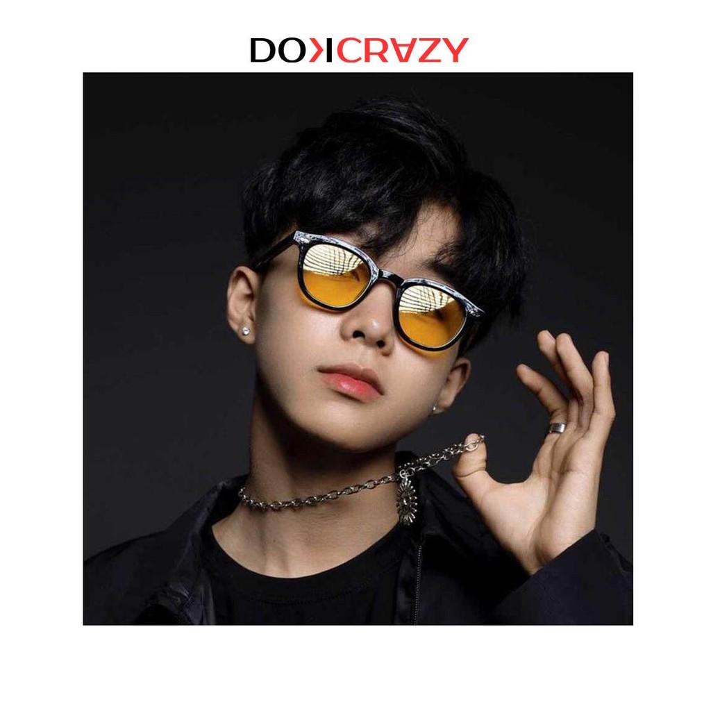 Kính mát vuông tròn cao cấp TIGA local brand DOKCRAZY thời trang nam nữ mắt râm phân cực chống tia UV style retro trendy