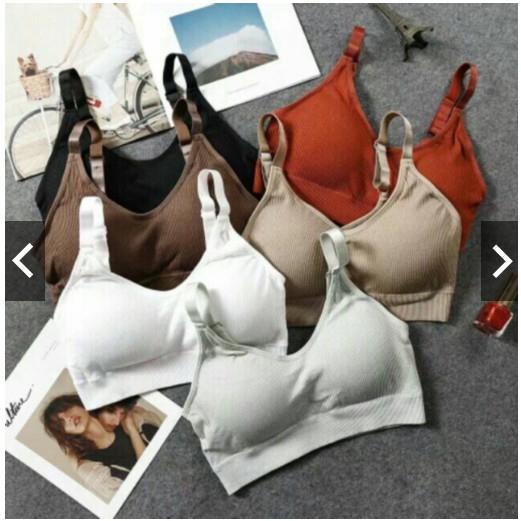 Áo bra thun tăm đệm mỏng nữ, áo bra tập gym yoga siêu hot