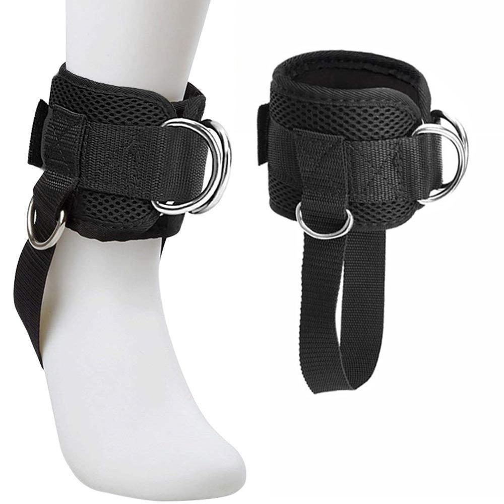 Đai Quấn Cổ Chân Có Dây Cố Định Giầy 4 Vị Trí Móc Hỗ Trợ Tập Chân Mông Với Cáp Tại Phòng GYM