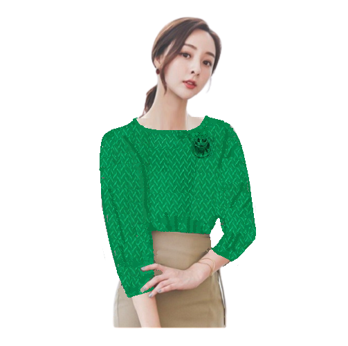 Áo kiểu công sở nữ tay lỡ kiểu dáng trẻ trung chất liệu áo von cao cấp mềm mại
