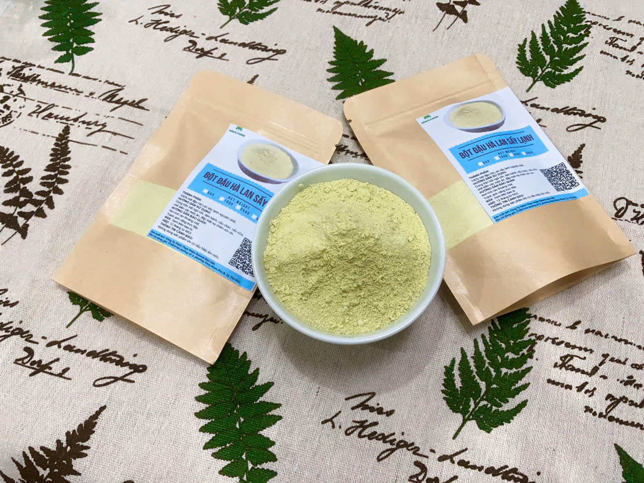 Bột đậu hà lan sấy lạnh nguyên chất siêu mịn, không biến đổi gen - Cold drying Pea Powder
