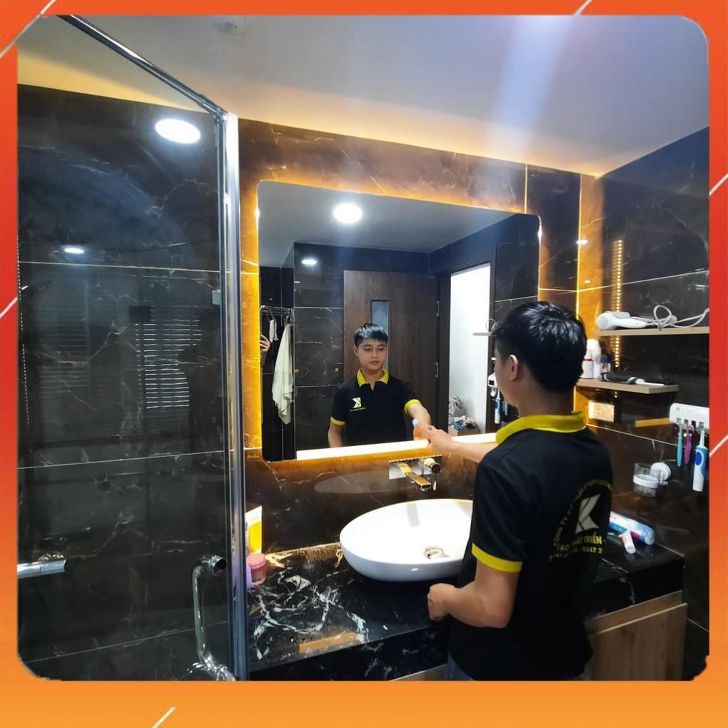 Gương led nhà tắm chữ nhật trang điểm treo tương cảm ứng thông minh kích thước 40x60 - guong mirror