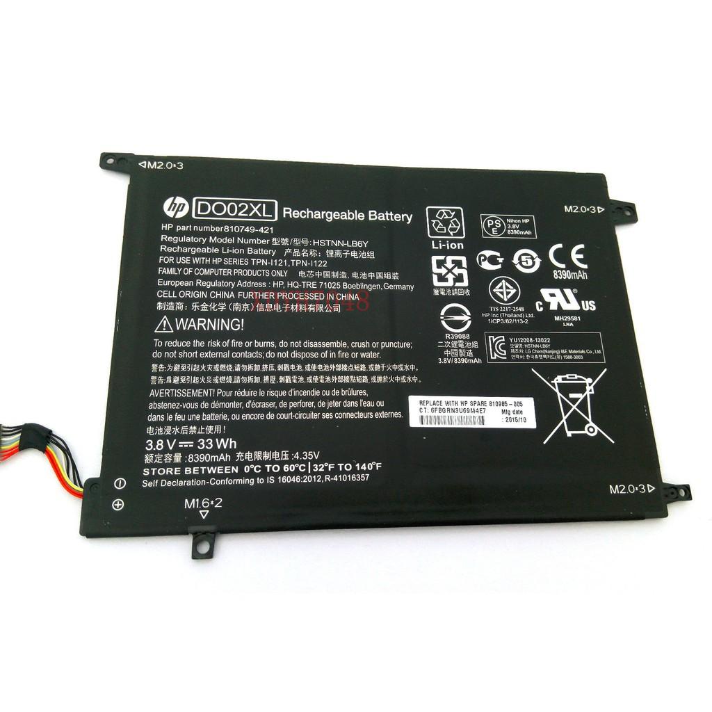 Pin Dùng Cho Laptop HP DO02XL HSTNN-LB6Y TPN-I121 Pavilion X2 10