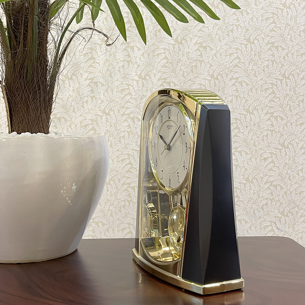 Đồng hồ để bàn Nhật Bản Rhythm 4RP772WR08 Kt 17.8 x 21.3 x 7.6cm, 750g Vỏ nhựa, Dùng Pin
