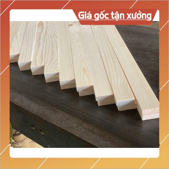 Thanh gỗ Thông 332 x 25 x 8,5 (mm) bào láng 4 mặt