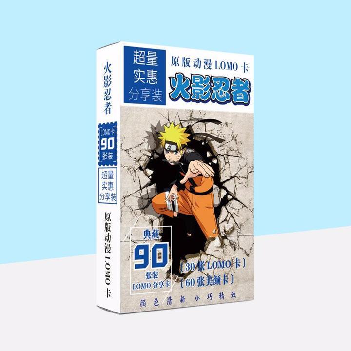 Postcard Naruto hộp ảnh bộ ảnh có ảnh dán sticker lomo bưu thiếp tặng ảnh thiết kế Vcone