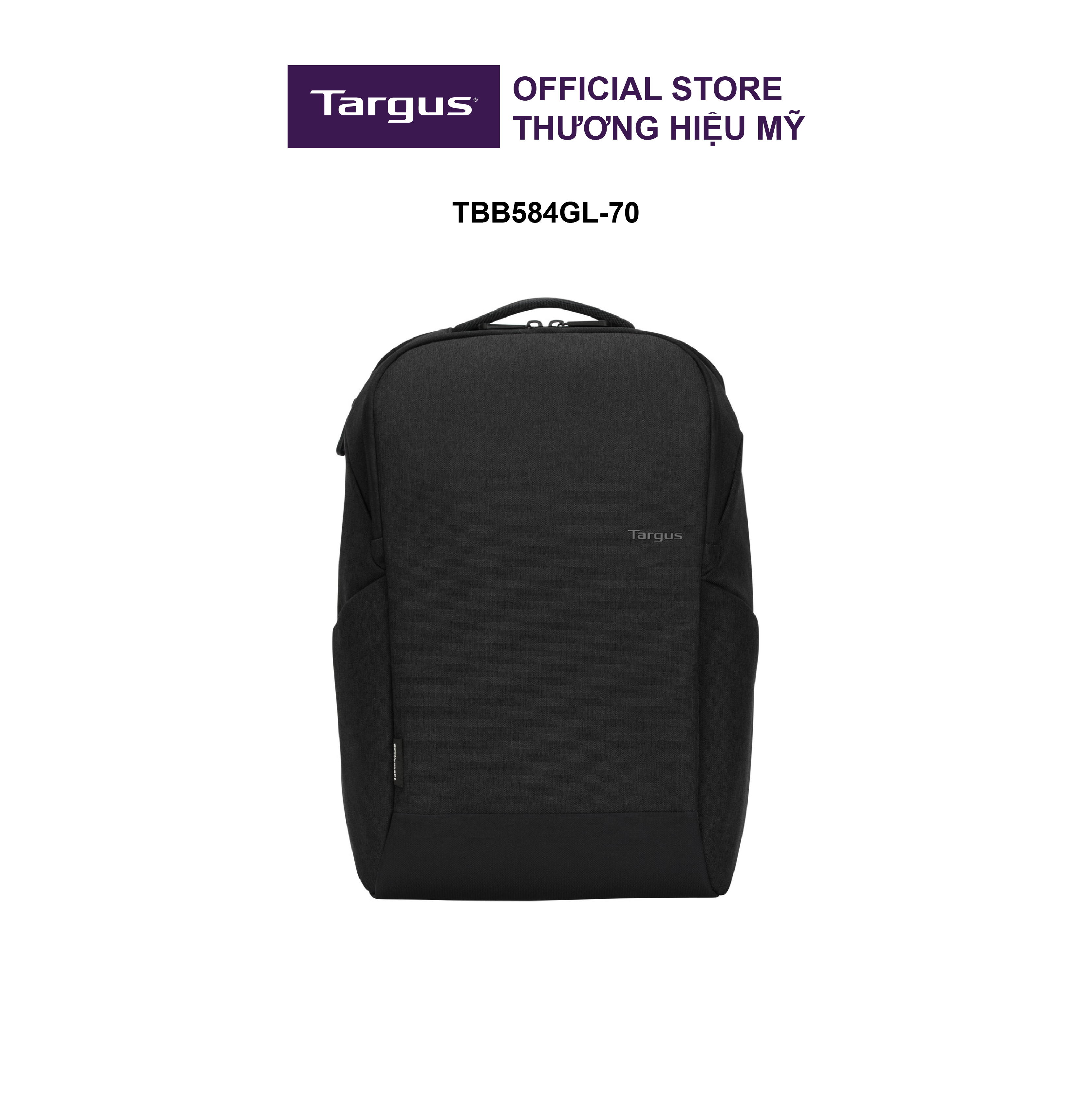 Balo laptop 15.6&quot; Targus TBB584 Black, bộ sưu tập Cypress EcoSmart, hàng chính hãng
