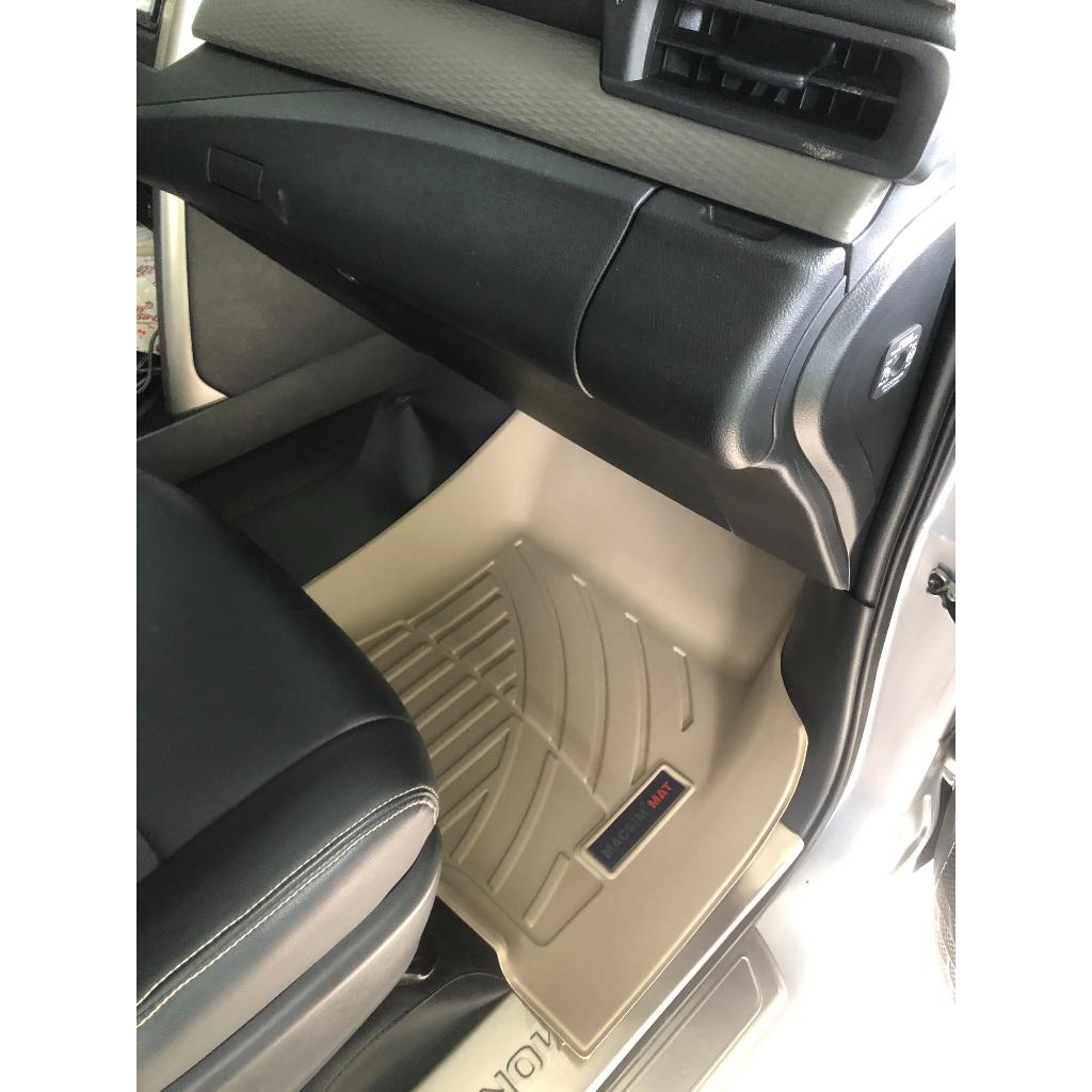 Thảm lót sàn xe ô tô Toyota Innova 2008- 2015 Nhãn hiệu Macsim chất liệu nhựa TPV cao cấp màu đen, màu be - 3 hàng ghế