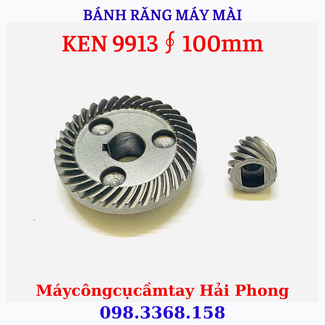 Bánh răng máy mài góc 'CRONW' Mod.3005 / 'KEN' Mod. 9913 / Katomer... ∮ 100 mm