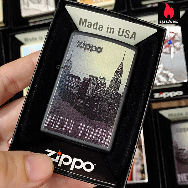 Bật Lửa Zippo 218 New York In Black