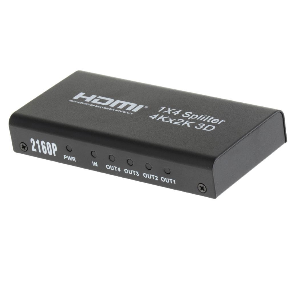 4K   1x4 Splitter Full  1080P Amplifier Switch 1  Fit for HDTV