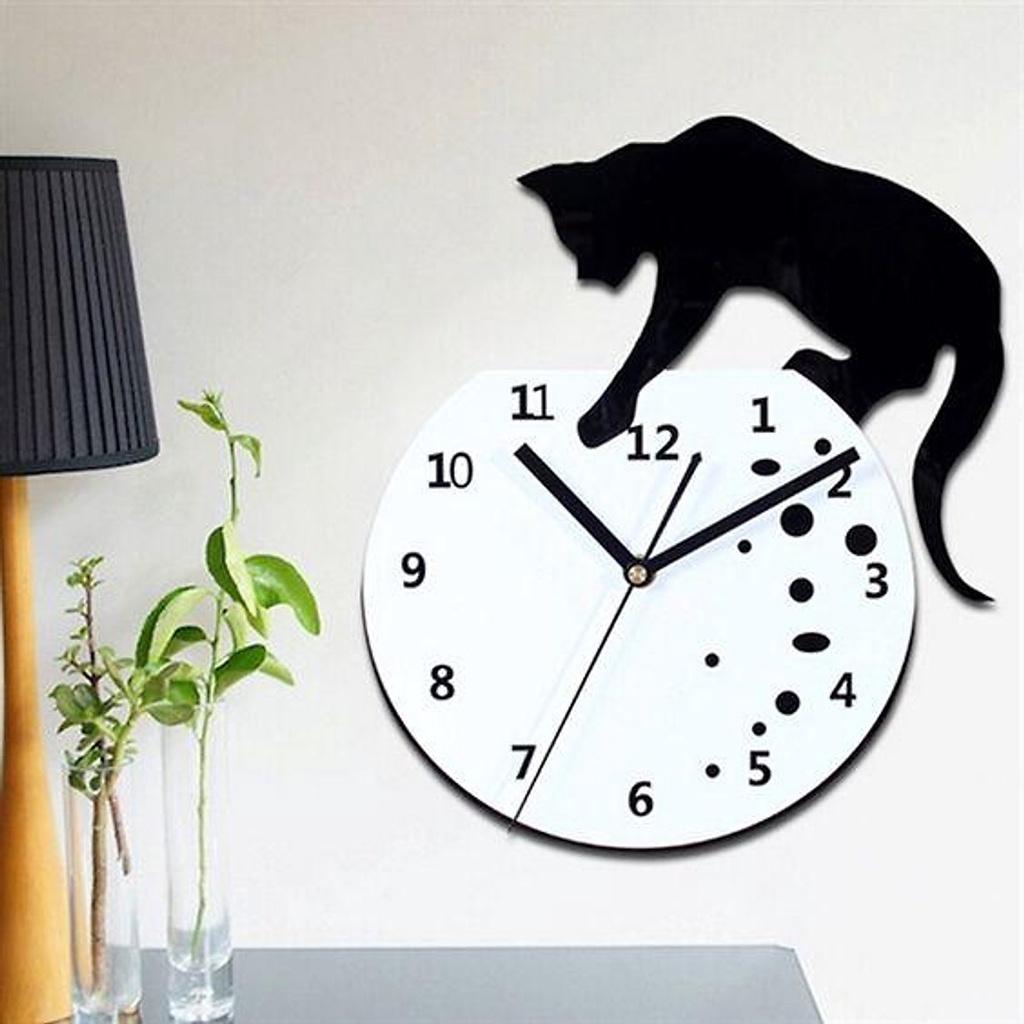 Đồng hồ Gỗ treo tường chất liệu gỗ máy kim thiết kế in theo yêu cầu decor trang trí nhà