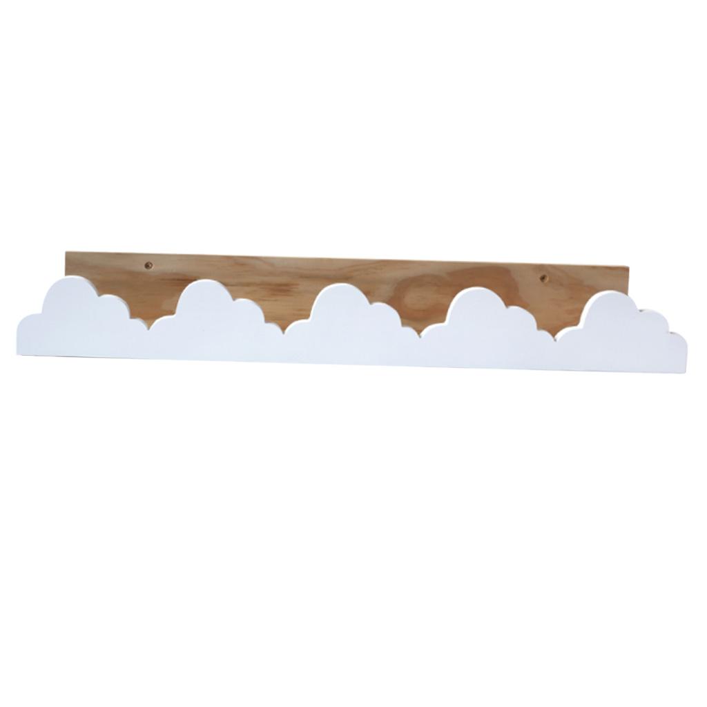 Cartoon Shaped Wooden Wall Shelf Display Rack Floating Shelves Bracket