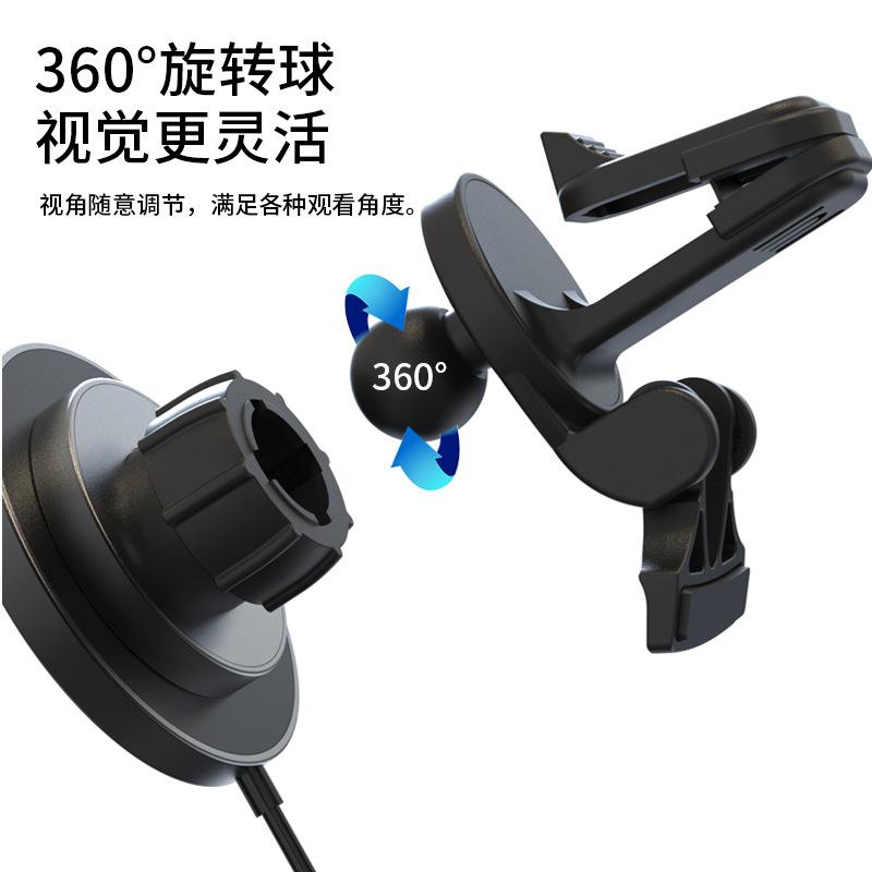Bộ sạc không dây hút nam châm kiểu mới nhất phù hợp với bộ sạc Apple Magsafe sạc không dây hai trong một dành cho máy tính để bàn