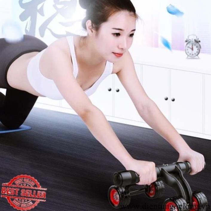 Con Lăn Tập Bụng 4 Bánh Max Sport Tặng Kèm Thảm MS-47