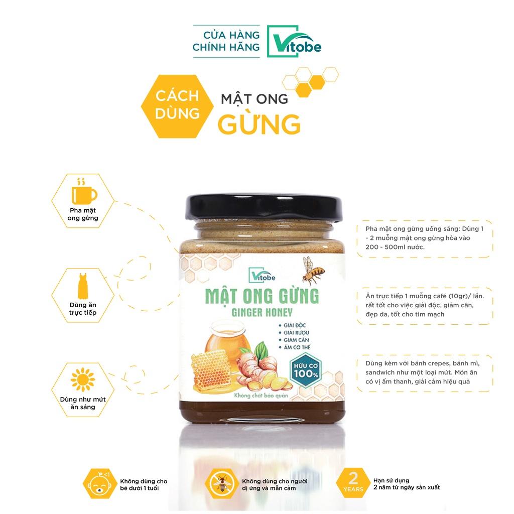 Mật Ong Gừng Vitobe - Hữu Cơ 100%