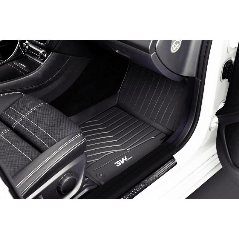 Thảm lót sàn Mercedes A Nhãn hiệu Macsim 3W chất liệu nhựa TPE đúc khuôn cao cấp - màu đen