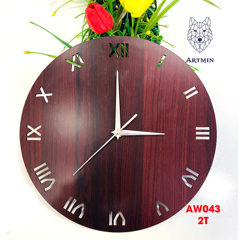 AW043 - Đồng Hồ Gỗ Decor Cổ Điển – Đồng Hồ Treo Tường Trang Trí Chất 2023