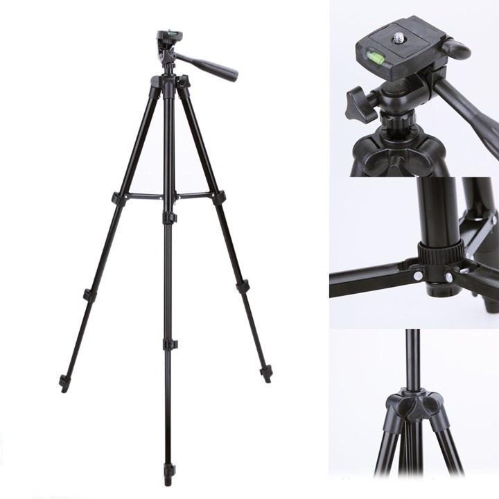 Giá Đỡ Chụp Hình Tripod 3120 Dành Cho Điện Thoại, Máy Ảnh Tặng Kẹp Điện Thoại - Giao Hàng Toàn Quốc