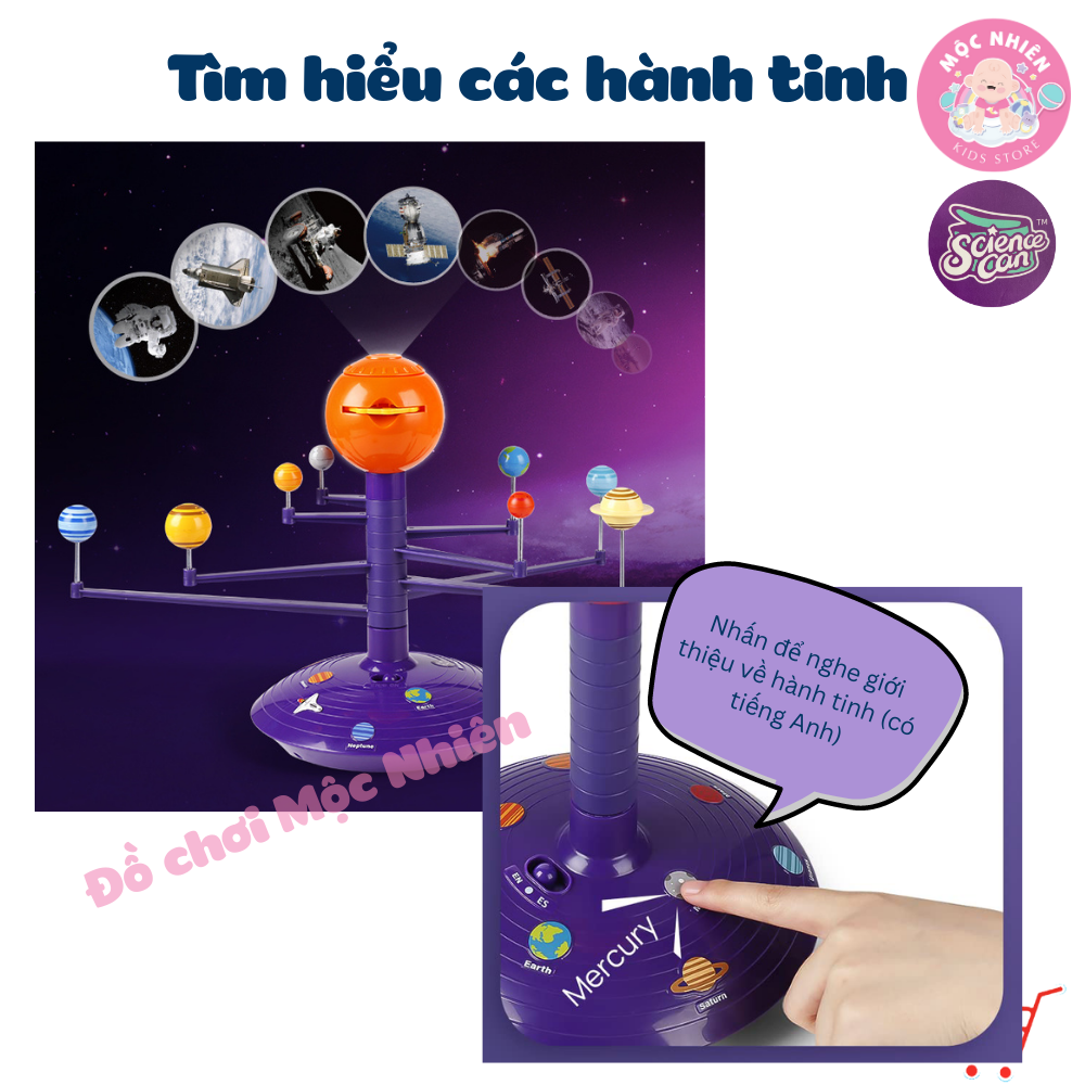 Bộ Mô hình Chiếu Bóng và Hệ Mặt Trời - Solar System Planetary E Projector – TOPBRIGHT