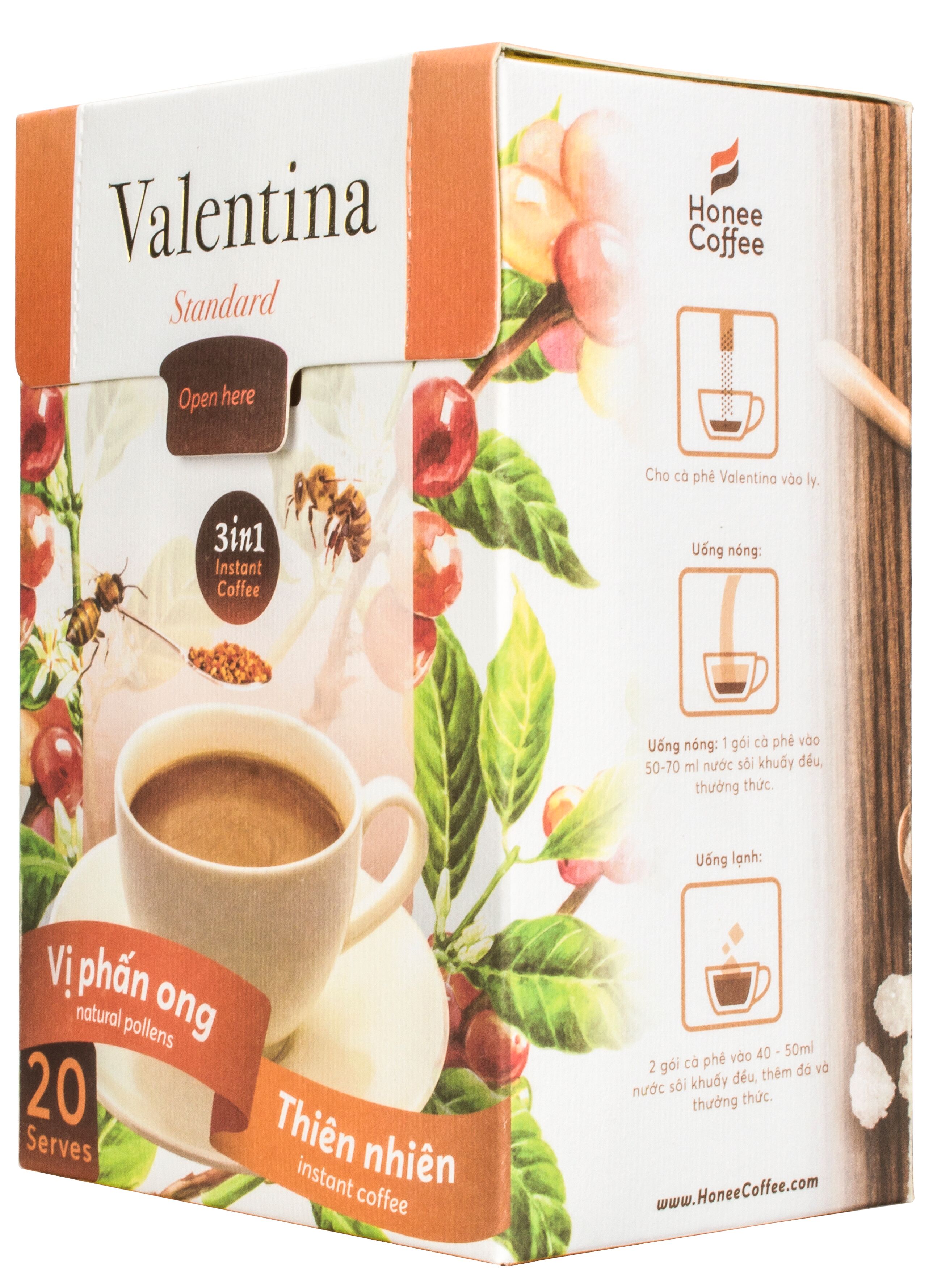 CÀ PHÊ SỮA HOÀ TAN VALENTINA Phấn Hoa Cà Phê - HONEE COFFEE