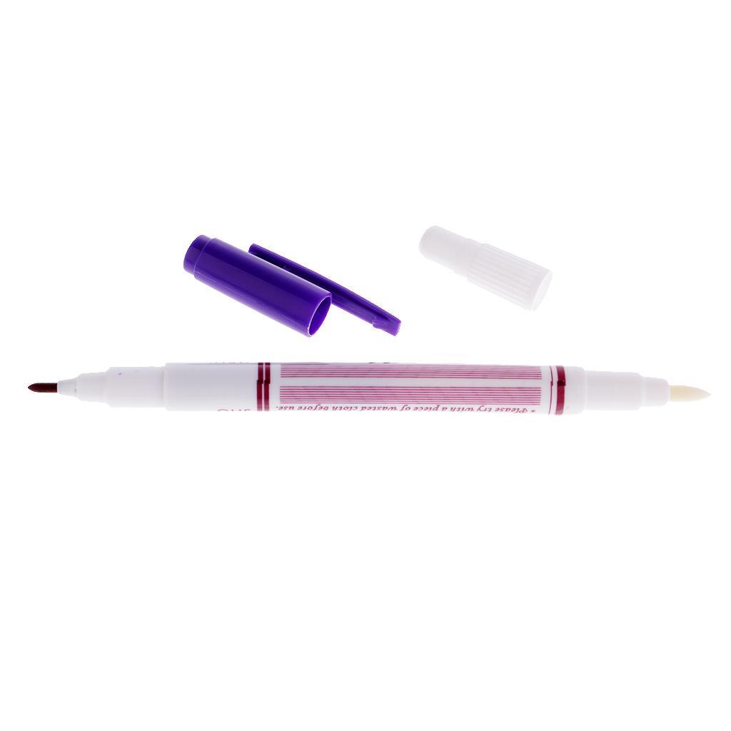 2-3pack 3pcs Dual Head Water Erasable Soluble Pen Vanishing Fabric Marker Pen