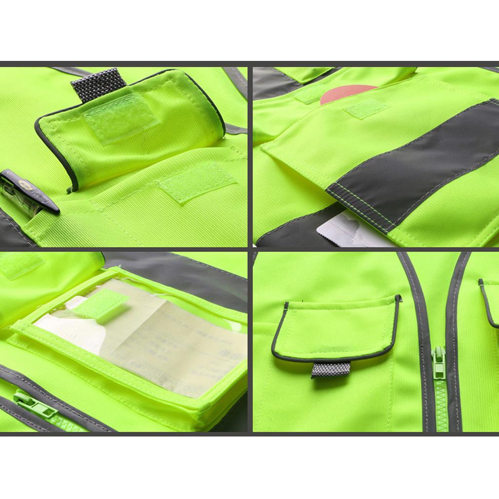 Reflective Safety Vest Construction Traffic Waistcoat