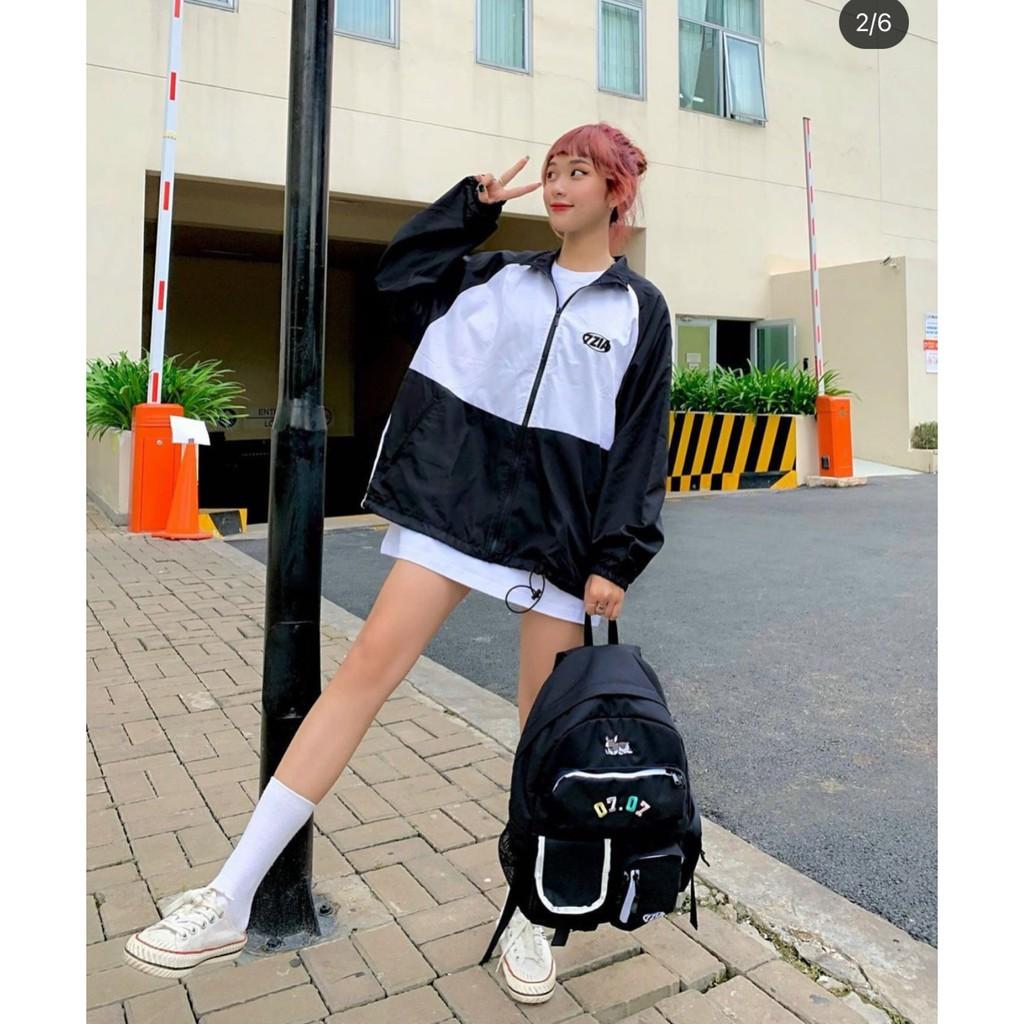 Áo Khoác Dù Nam Nữ Unisex - Áo Khoác Jacket Bombers 7ZIA Có Form Rộng XL - LP.STORE