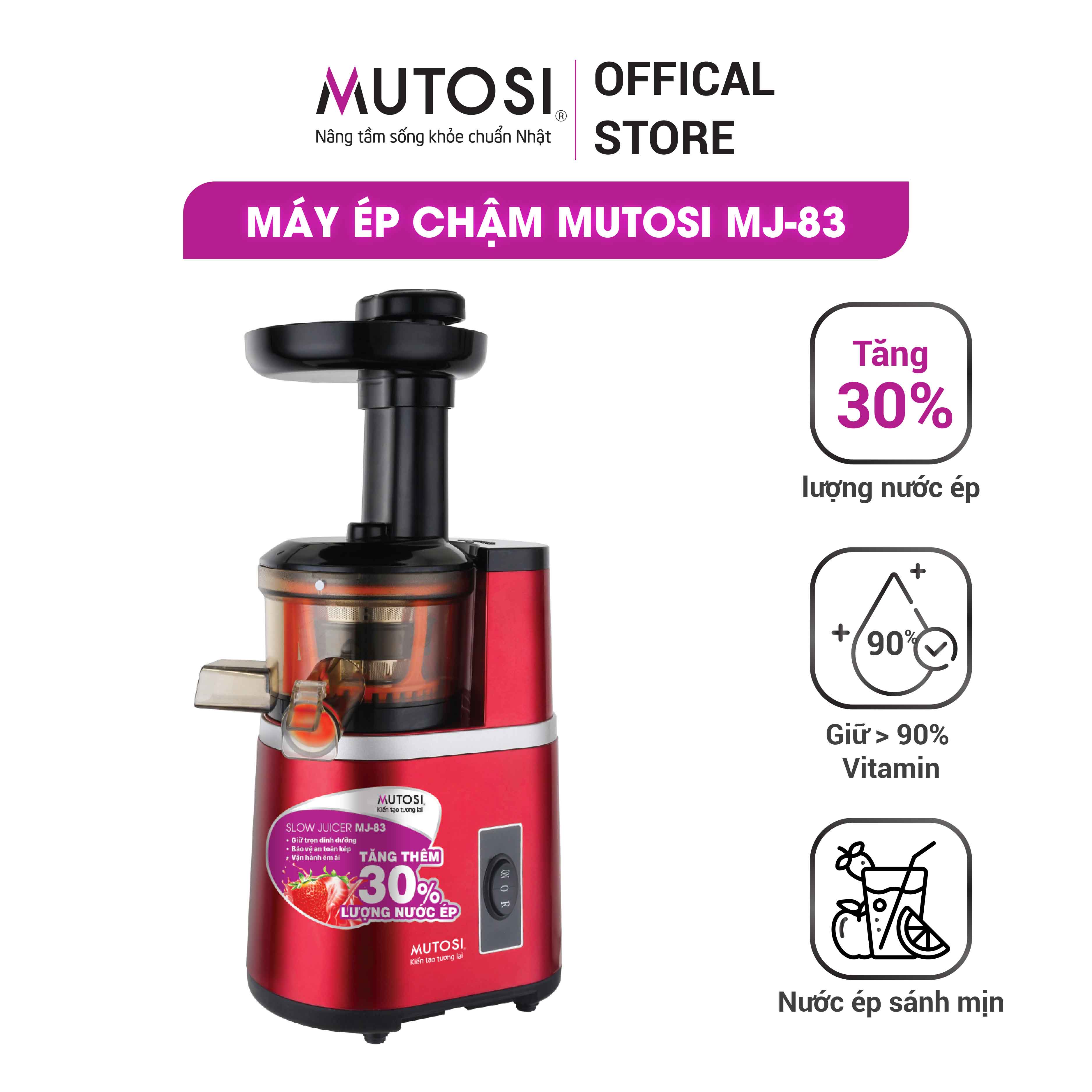 Máy Ép Chậm Mutosi MJ-83 - Hàng chính hãng