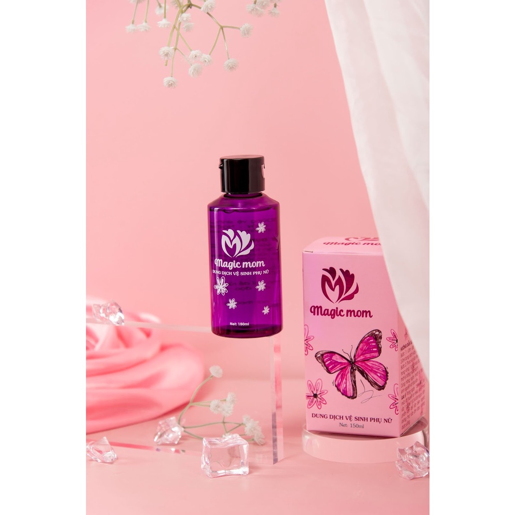 Dung Dịch Vệ Sinh Phụ Nữ Magic Mom – Love Gel – Làm Sạch Thơm Trắng Hồng Cô Bé 150ml