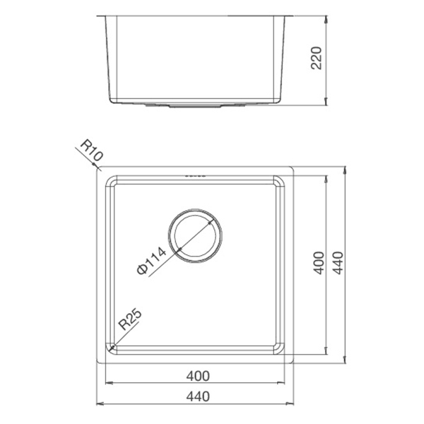 Chậu Rửa Chén Malloca MS6044