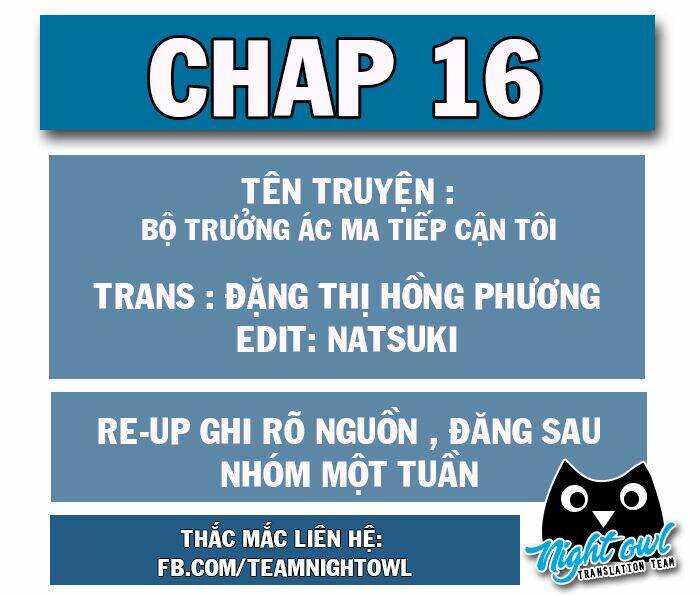 bộ trưởng ác ma tiếp cận tôi chapter 16 1